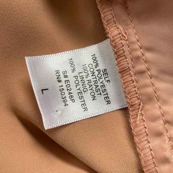 Ecru Studios light rose/tan Wide Leg Cropped Pants women’s size large - Picture 6 of 9